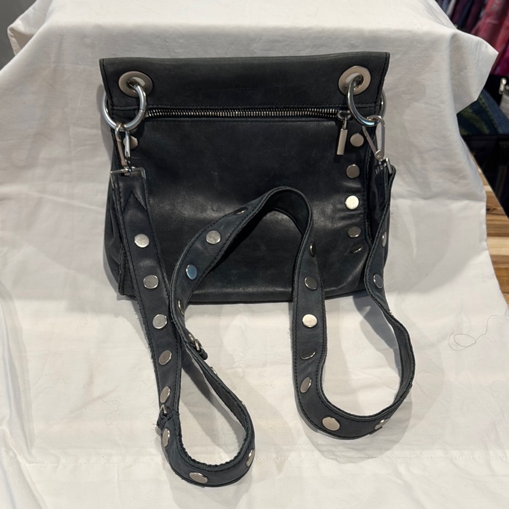 Hammitt Black Crossbody Bag with Silver Studs